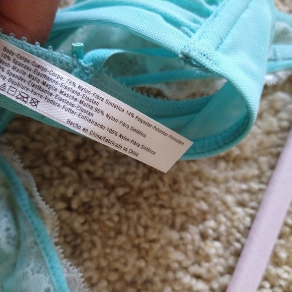 Intimately by Free People Women’s Fools Gold Underwire Bra Teal 32A Bralette - Picture 6 of 8